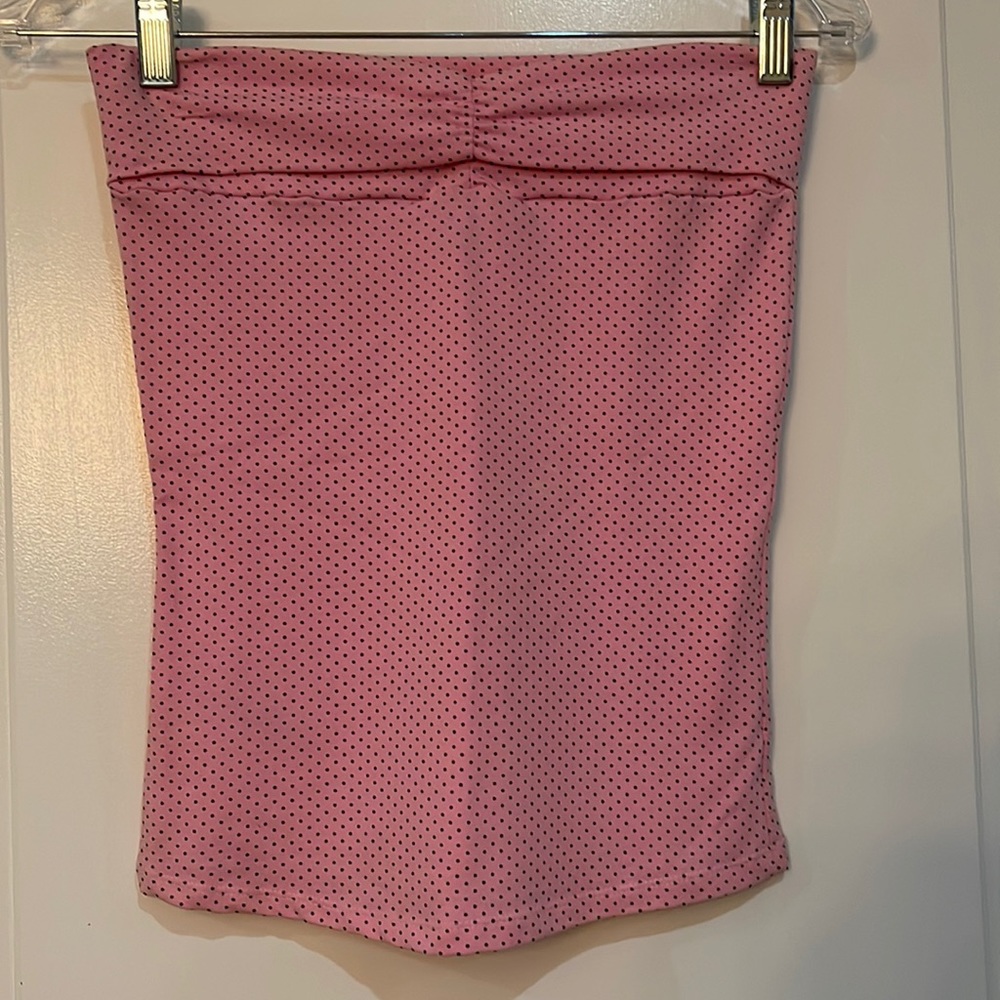 Polk a dot strapless